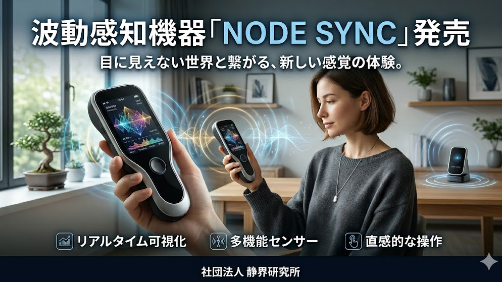 新開発の携帯型波動検知器「NODE SYNC」展示・体験会のお知らせ
